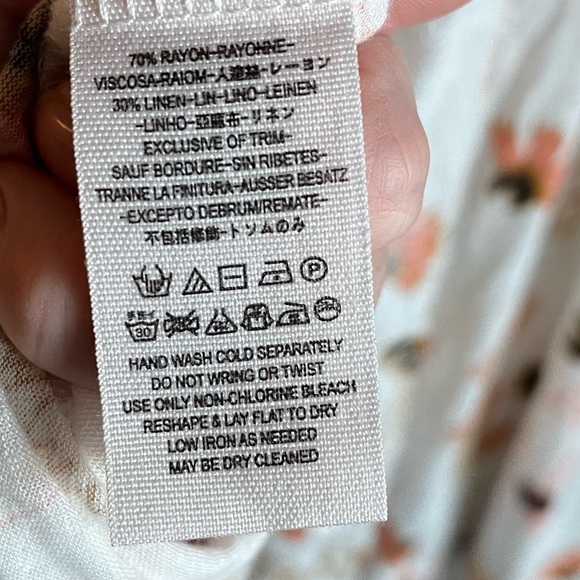 Free People Floral Drapey Tank with Lace and Back Slit - Picture 8 of 8